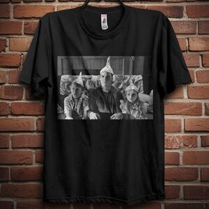 Signs Black Graphic Tee with Family Photo Print